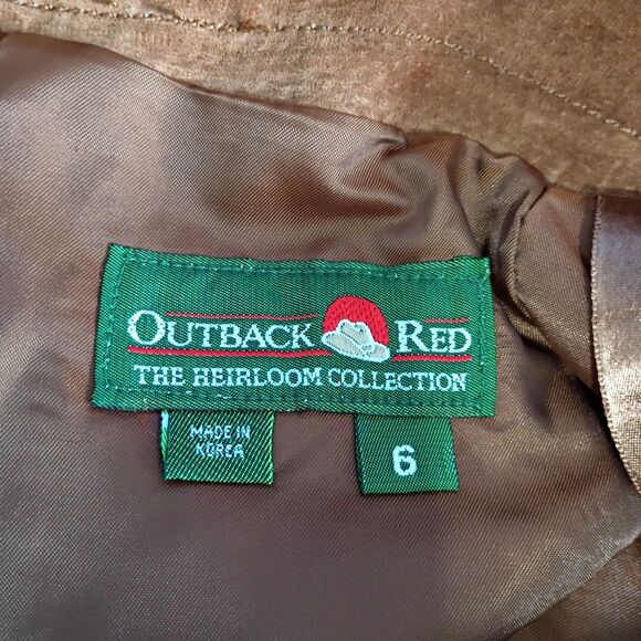 Outback Red Heirloom Collection Leather Riding Pants Size 6 Vintage 80s Prairie - Picture 6 of 6